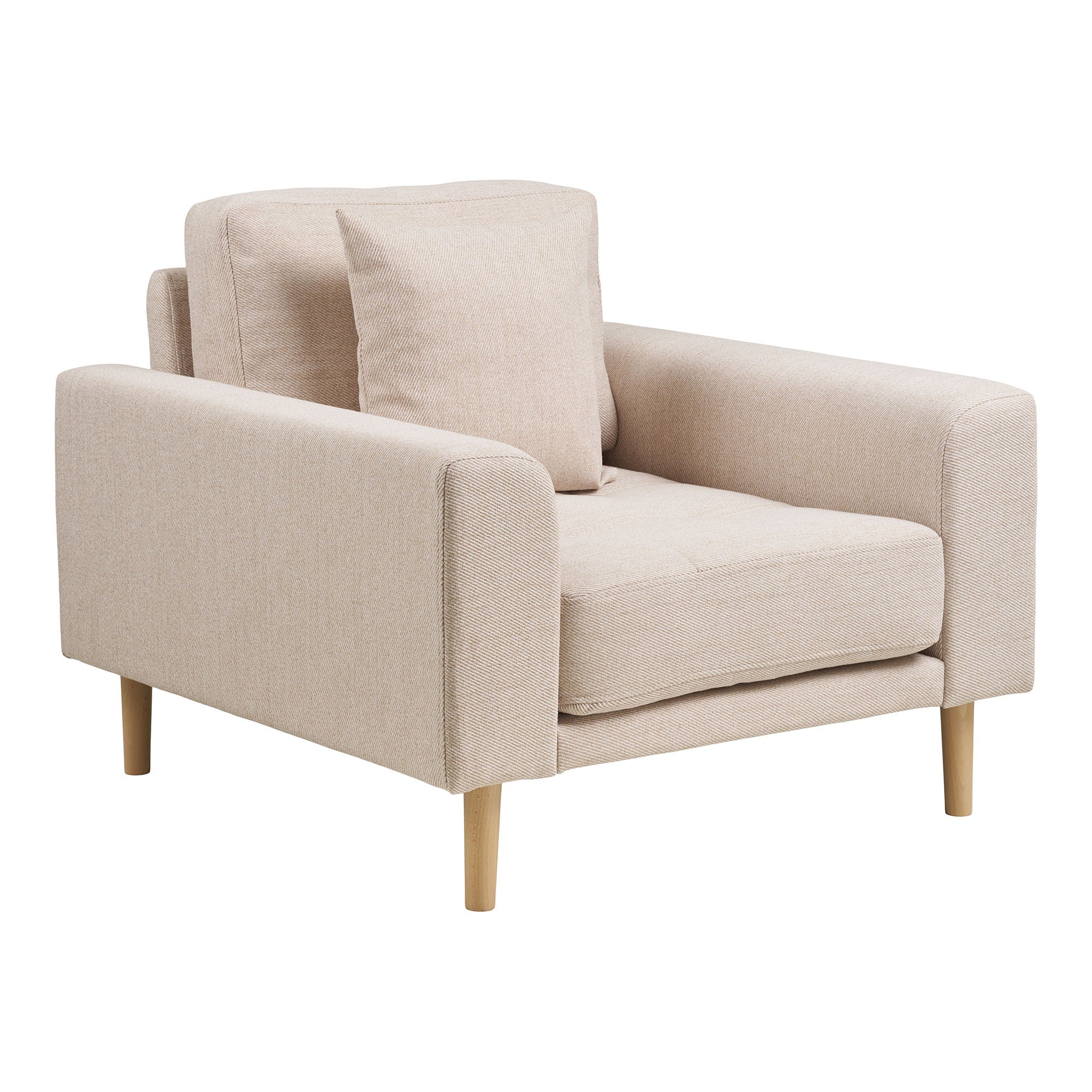 Lido – Loungesessel, sandfarben, modern & komfortabel, 92 × 90 × 54 cm